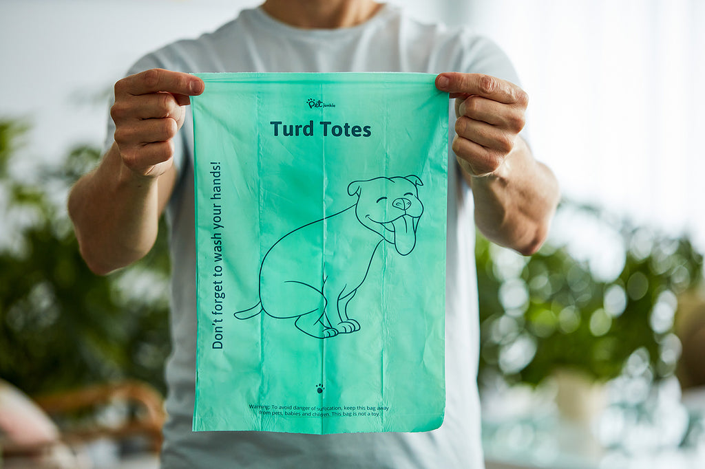 New product: Turd Totes dog poop bags from Pet Junkie