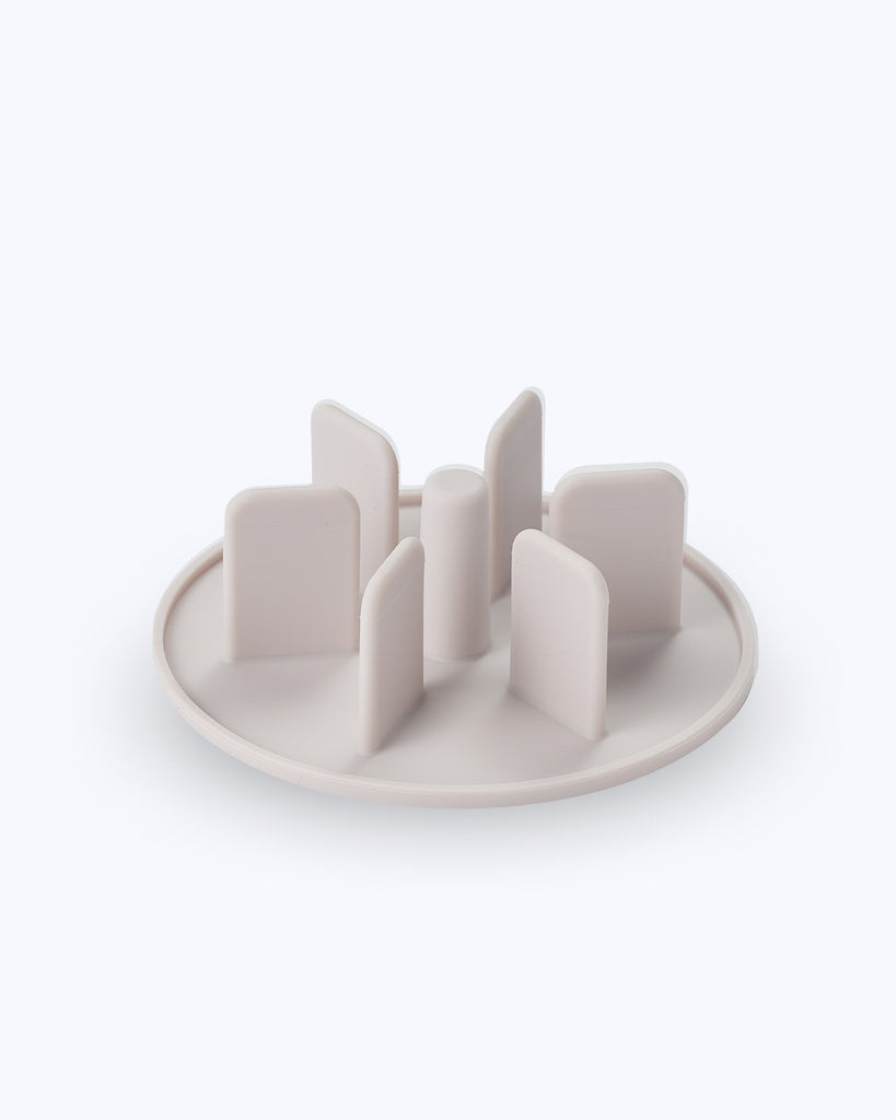Slow Feeding Dog Bowl Insert - White, Side View