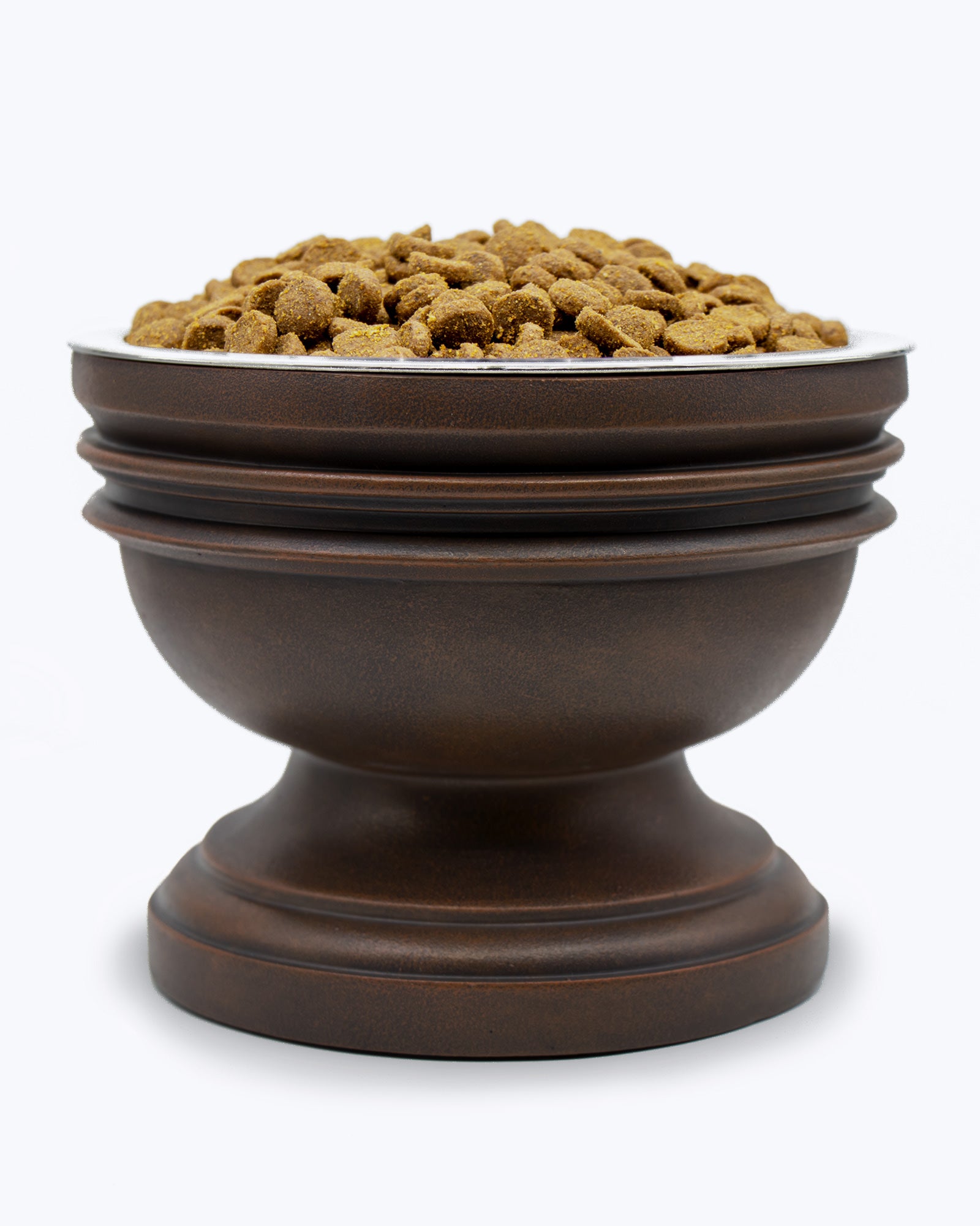 Pet Junkie Elevated Dog Bowl Summit, Small - 5 inch / 16oz, Brown