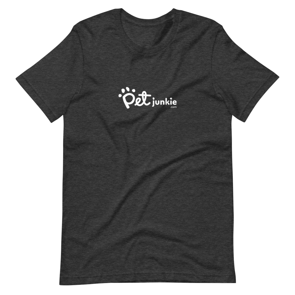 Pet Junkie Logo (White) - Short-Sleeve Unisex T-Shirt