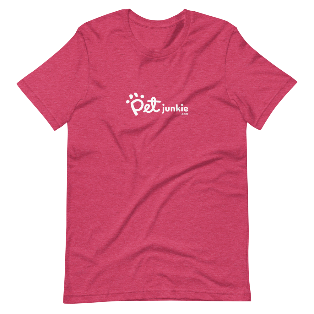 Pet Junkie Logo (White) - Short-Sleeve Unisex T-Shirt