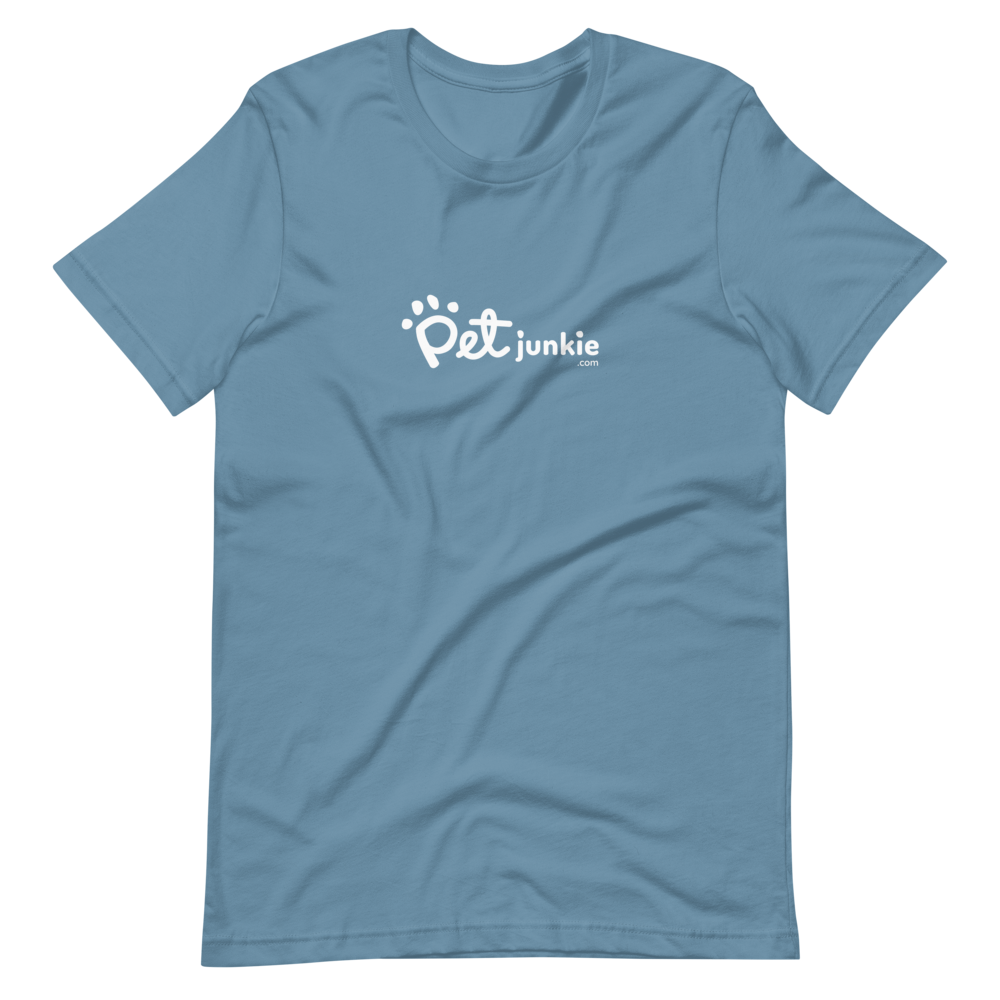 Pet Junkie Logo (White) - Short-Sleeve Unisex T-Shirt